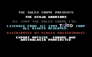 Ninja screenshot 3 for Commodore 64
